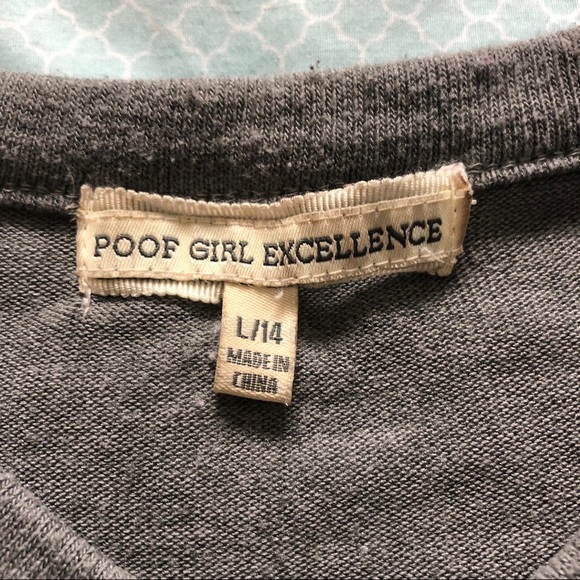 Poof Girl Excellence| Girls Gray Button Up Sweater - Picture 5 of 5